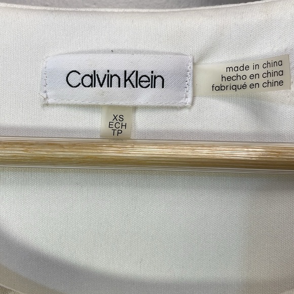 Calvin Klein Flowing Ruffles & Dots Accent Spring Tank-XS-#0015 - Picture 5 of 7